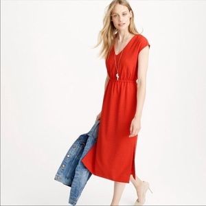 NWT J Crew Perforated Side-Slit Dress - size 4